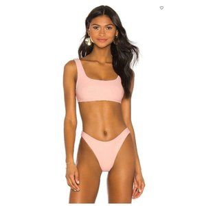 NWT Superdown Alexa Bikini Top in Blush Pink S